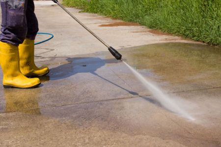 Pooler pressure washing