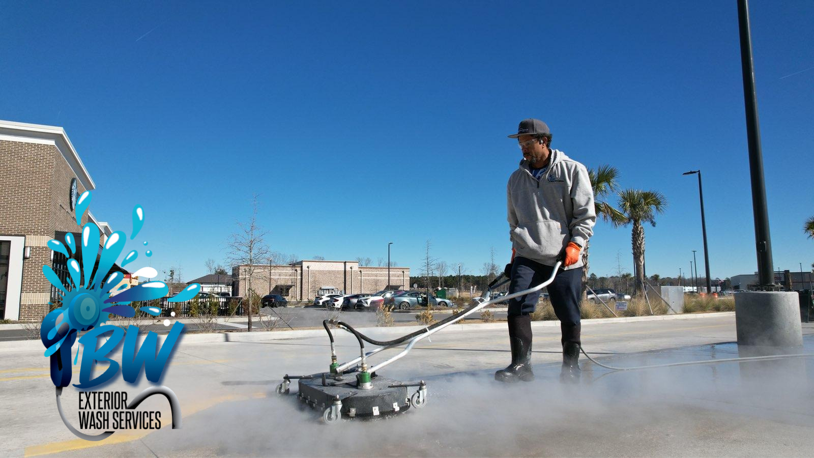 Parking lot cleaning