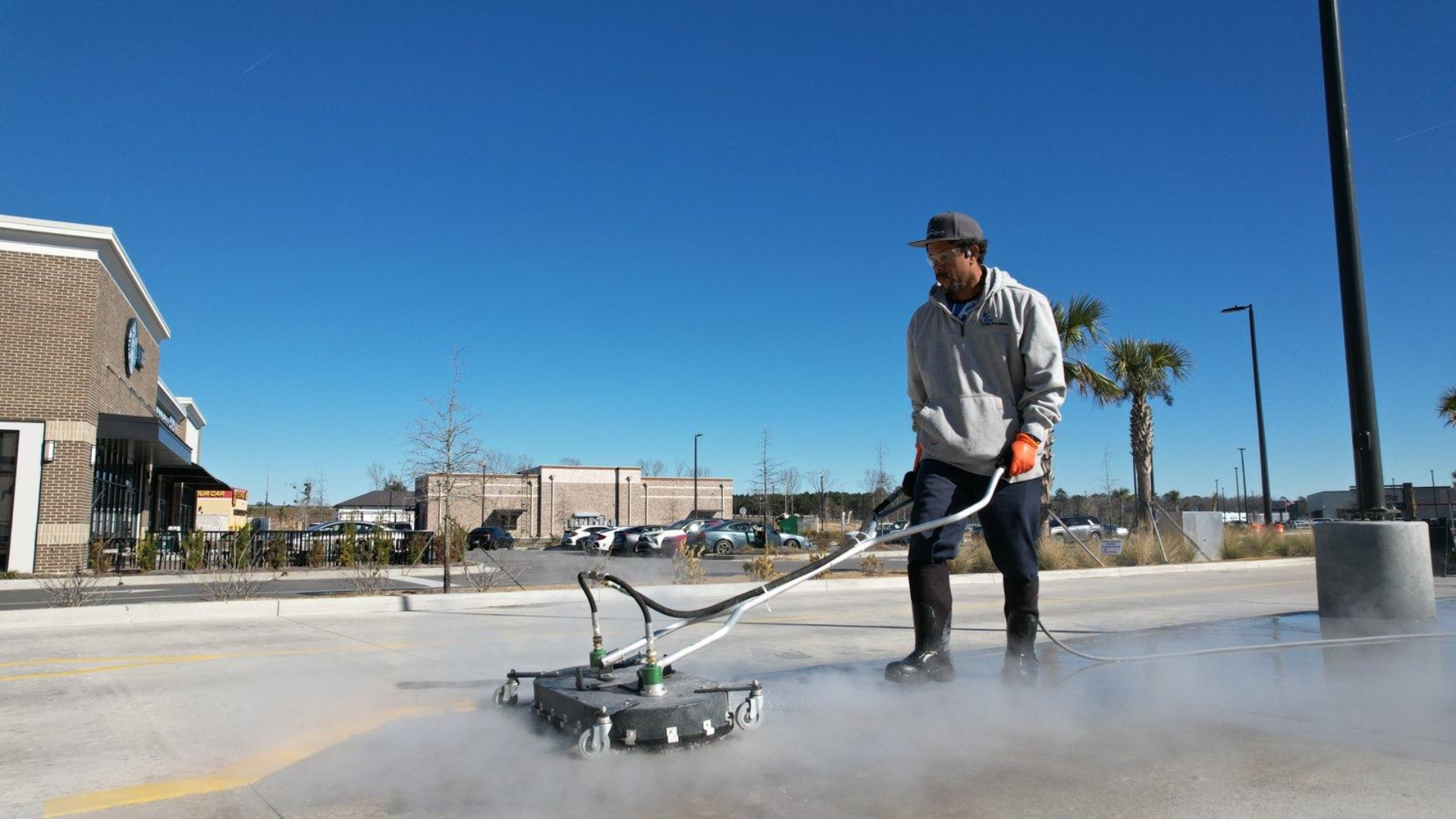 commercial pressure washing