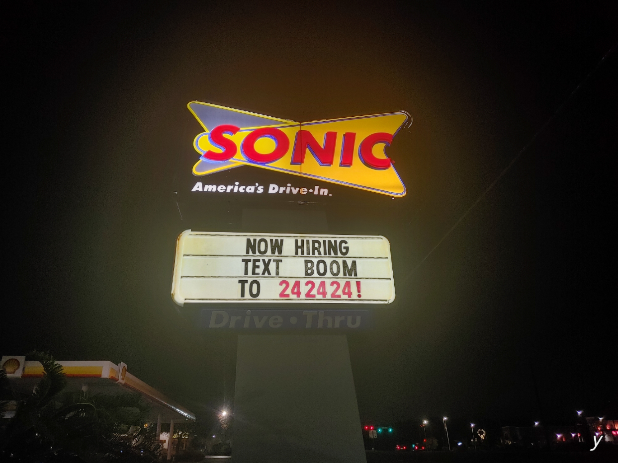 Sonic Restaurant Pressure Washing in Rincon, GA