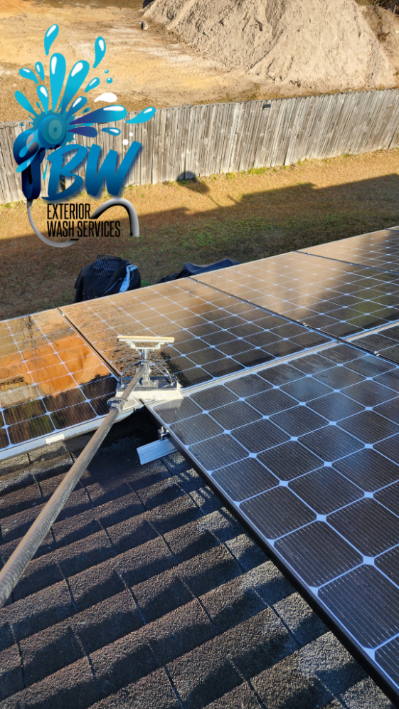 Solar panel cleaning