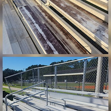 Hardeeville-Sc-bleachers-cleaning 2