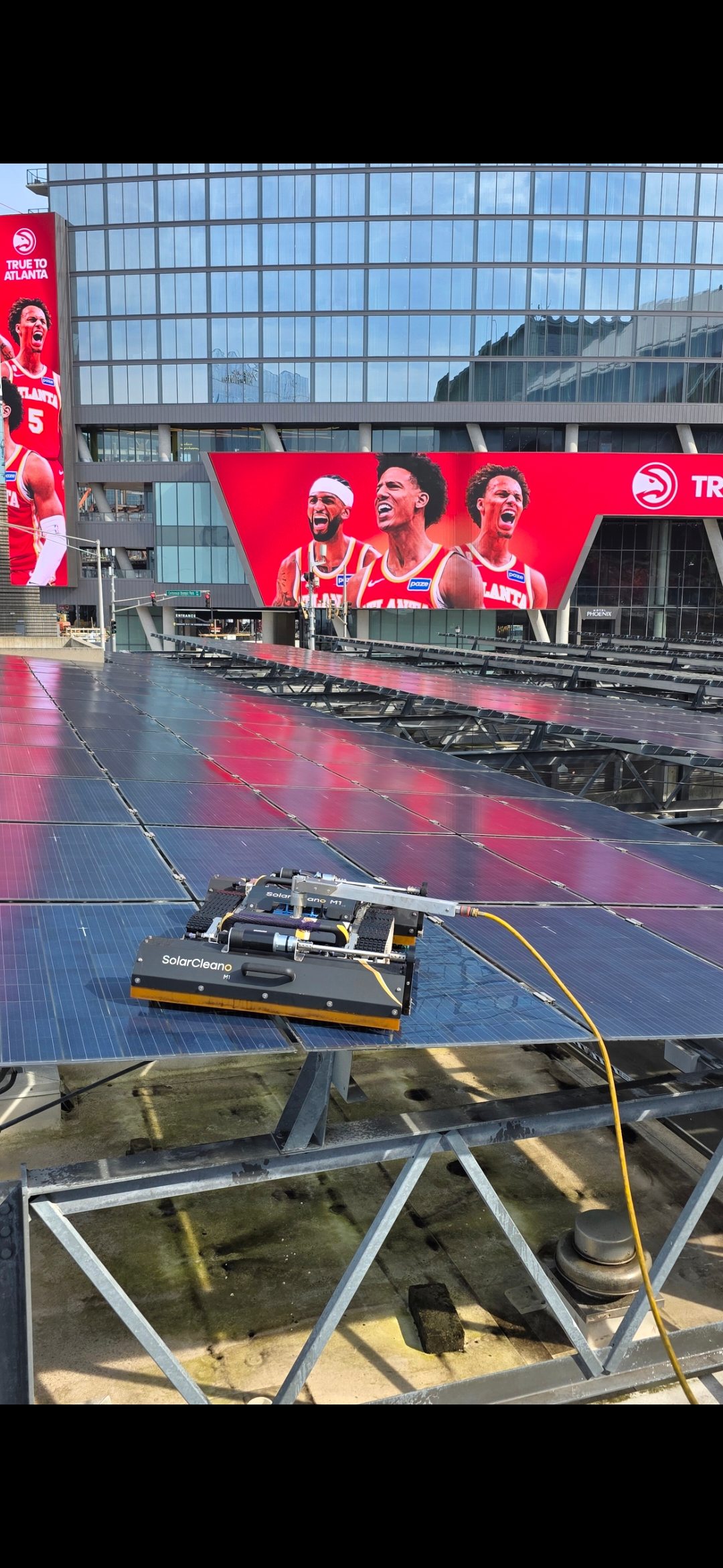 Mercedes Benz Stadium Solar Panel Cleaning in Atlanta,Ga